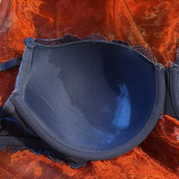 La SENZA Midnight Blue Lace full coverage Bra - Picture 7 of 7